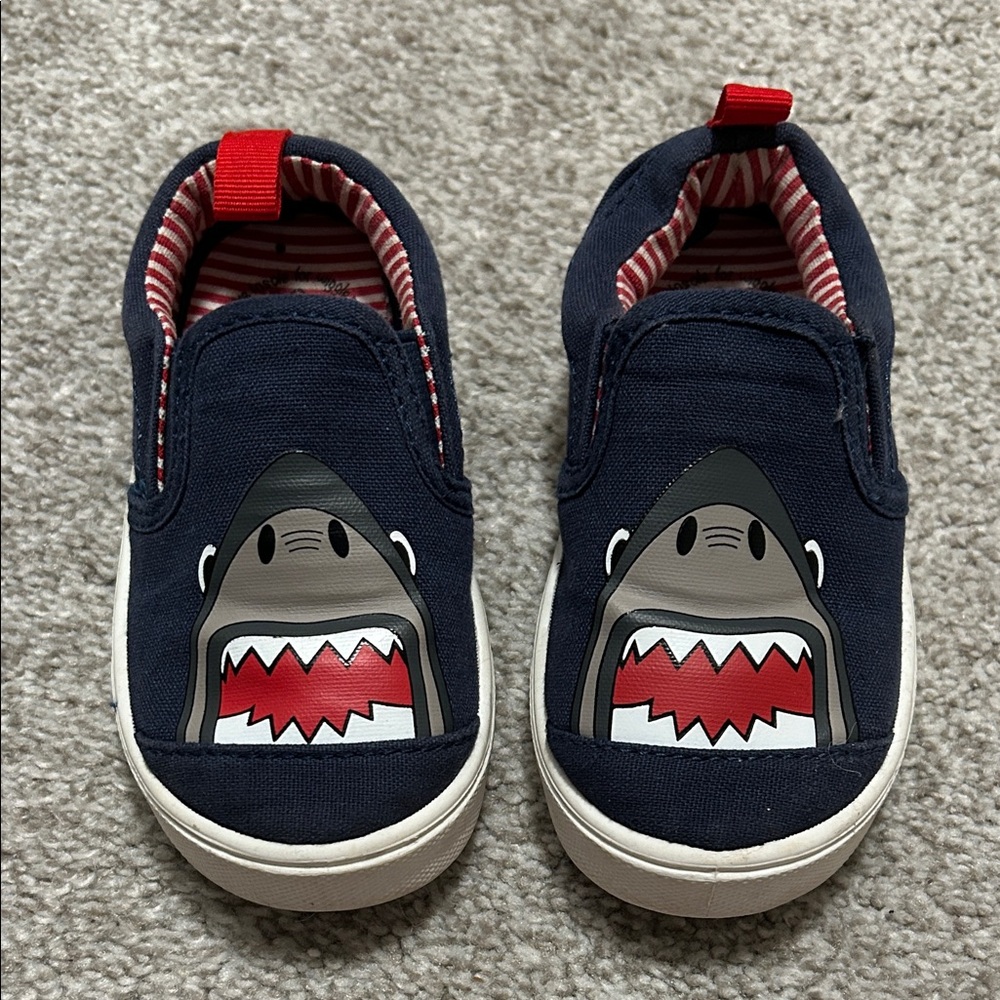 Wonder Nation Navy Shark Sneakers